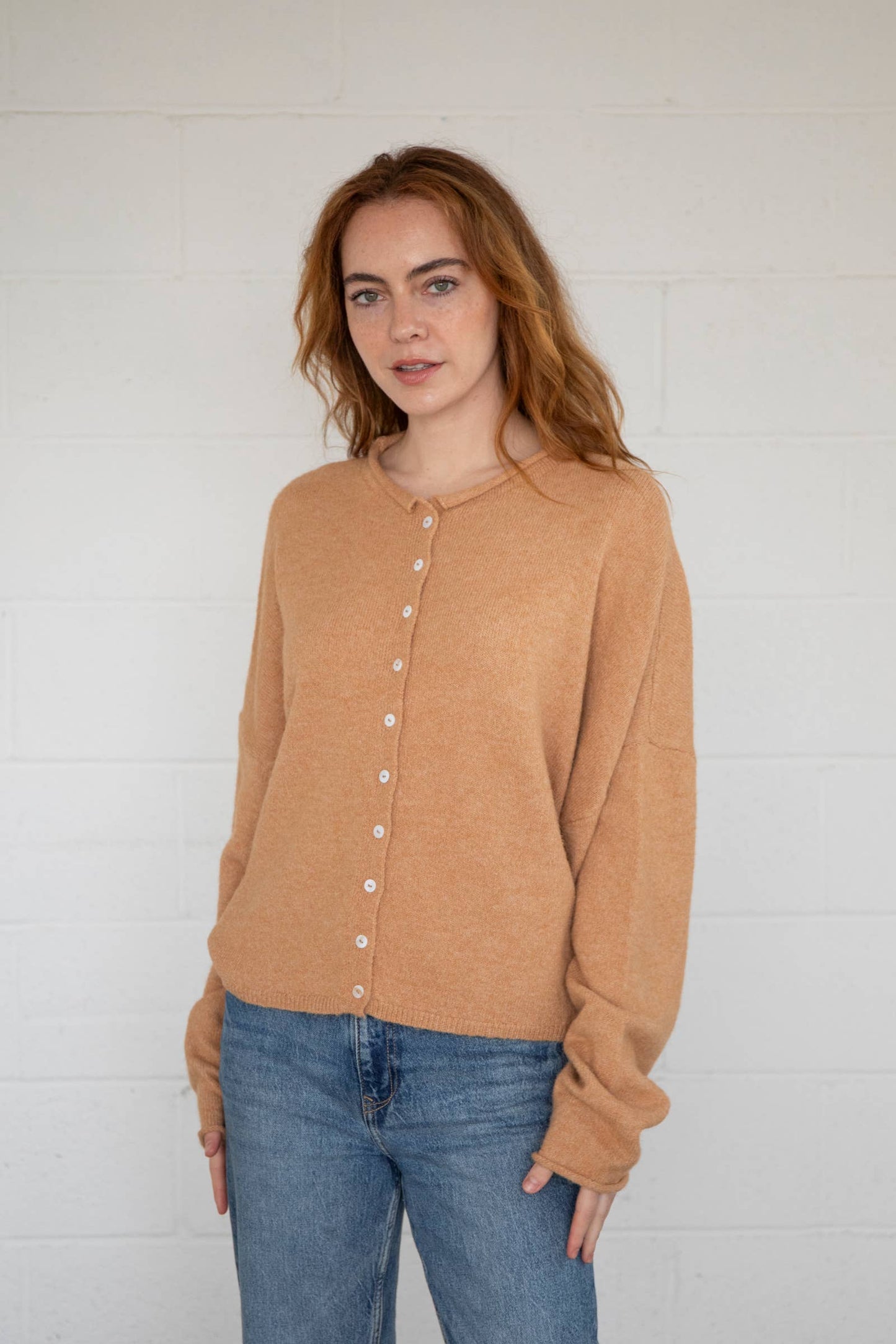 Camel Piper Cardigan