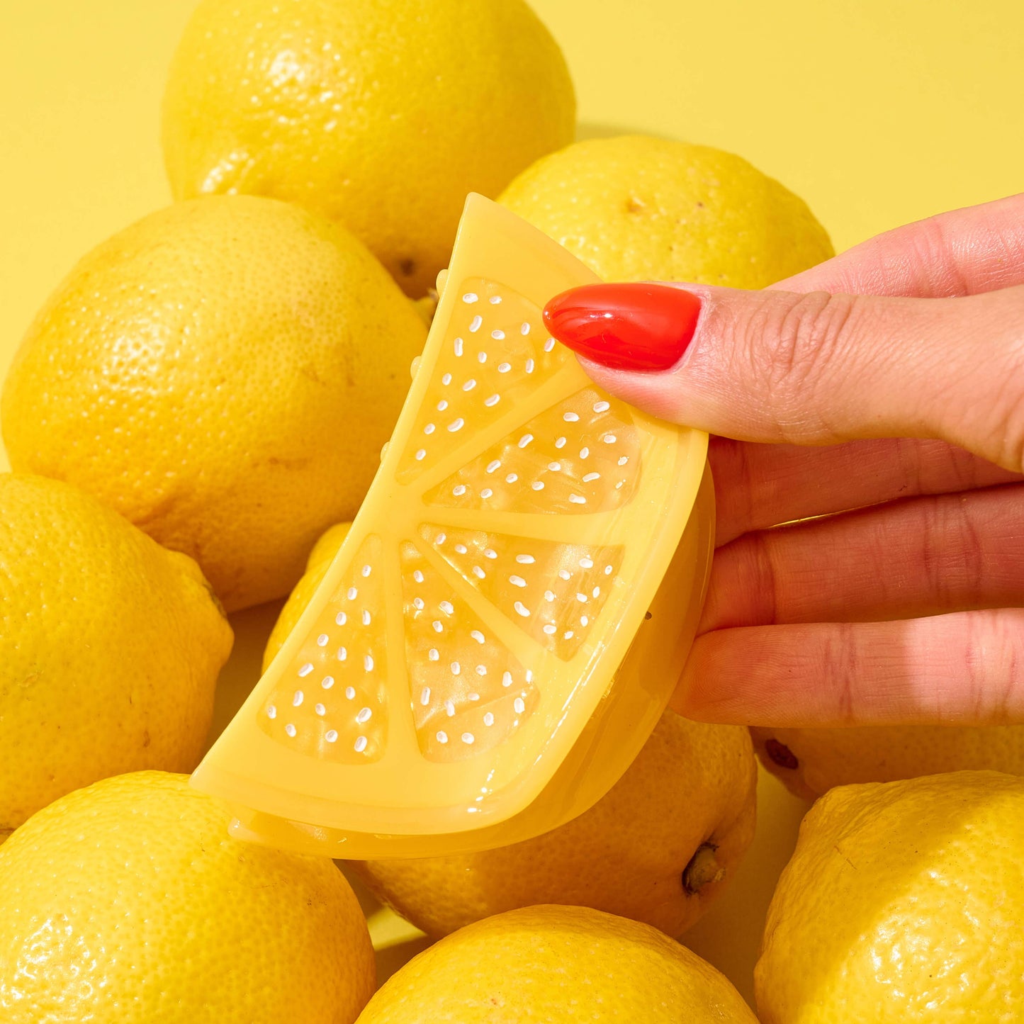 Midi Lemon Slice Hair Claw Clip