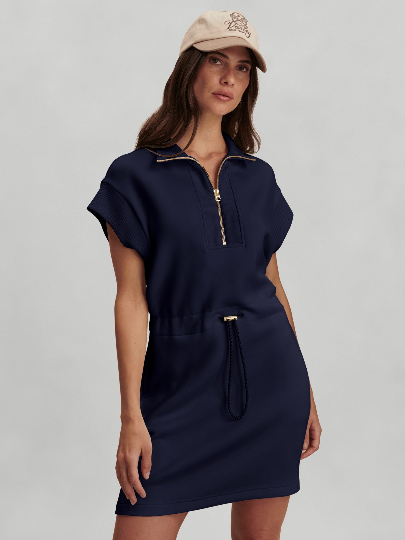 Avaya Half-Zip Dress - Blue Nights