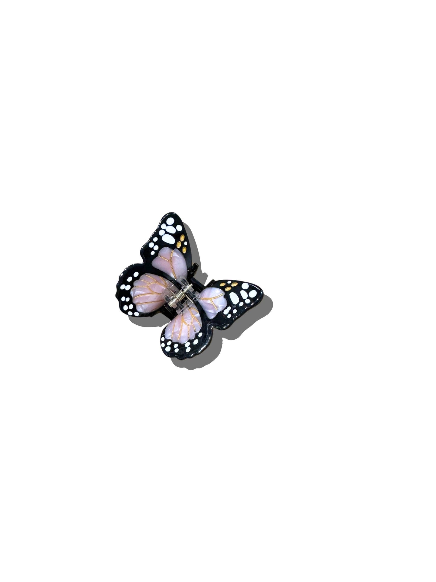 Hand-painted Mini Monarch Butterfly Claw Hair Clip | Eco-Friendly