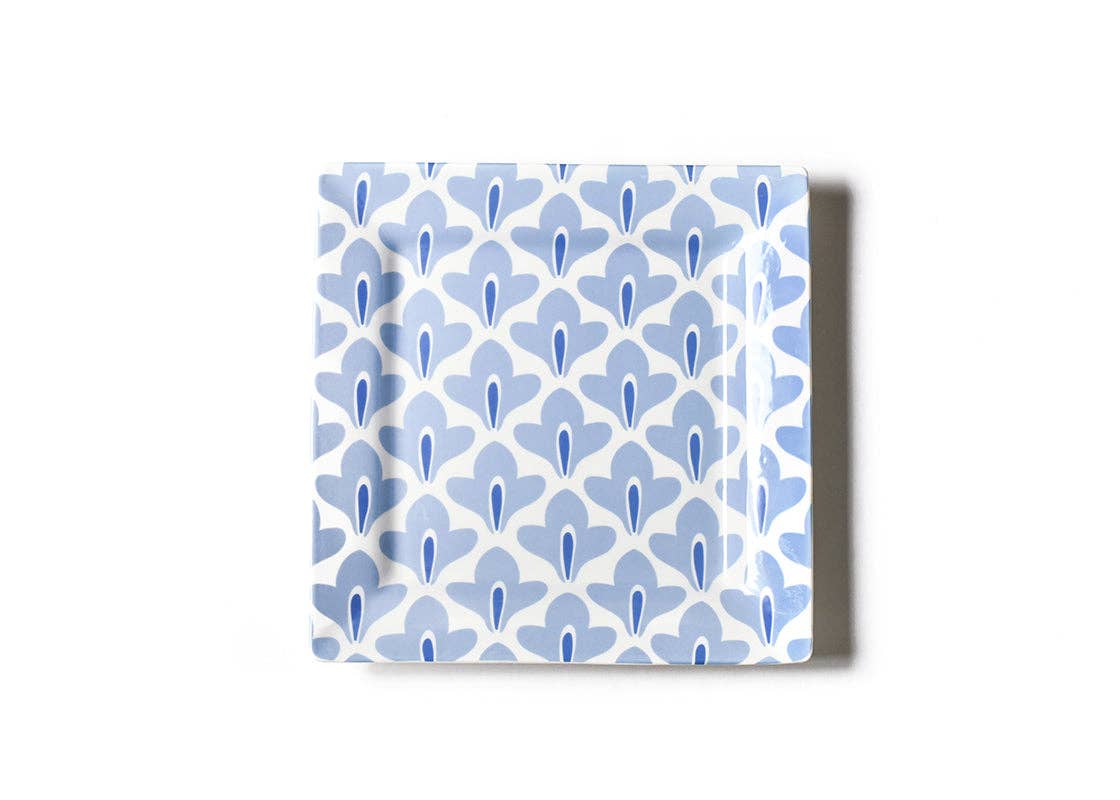 Iris Blue Sprout Square Platter