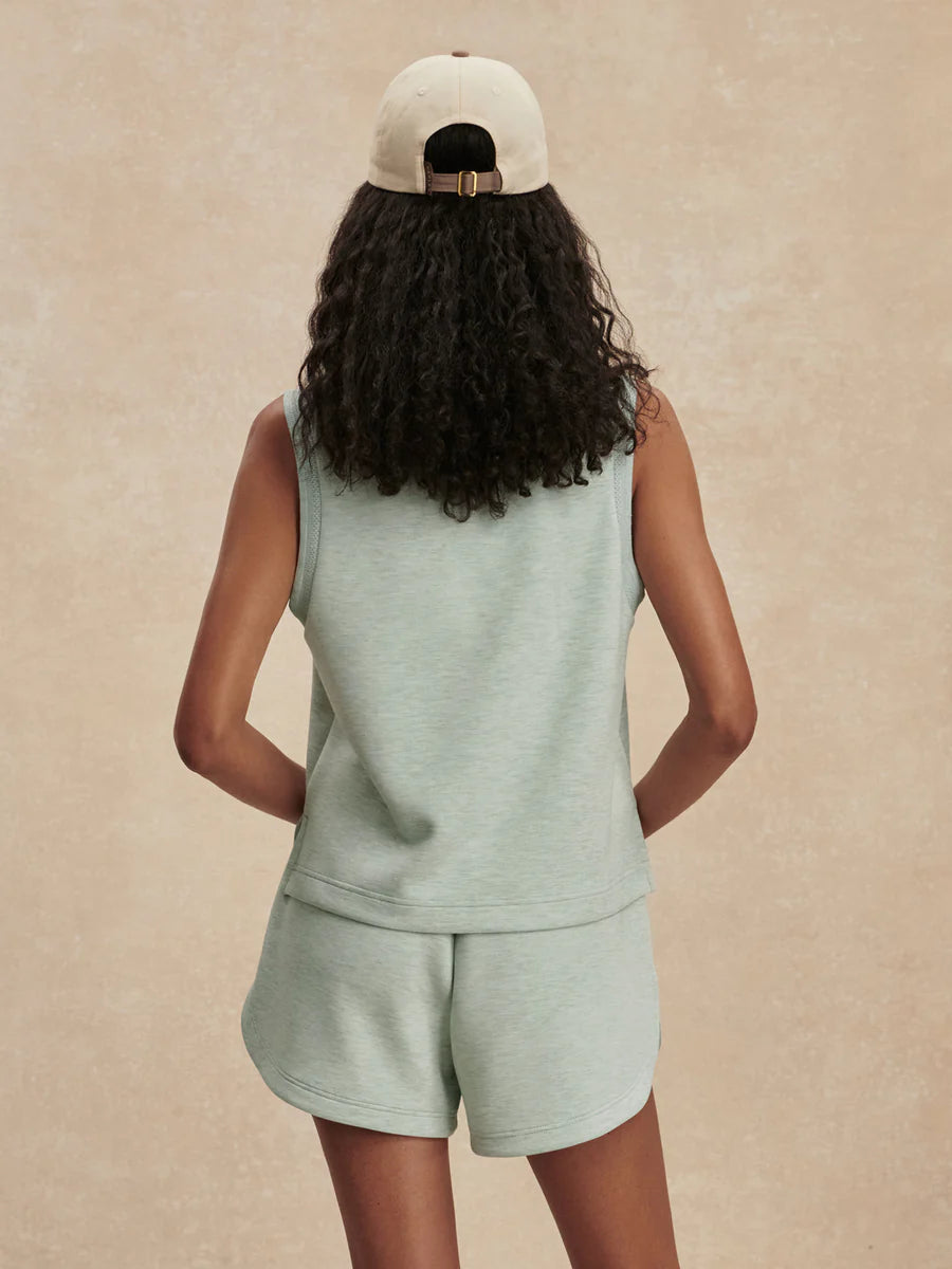 Cambrie Scoop Neck Tank Mint Green Marl