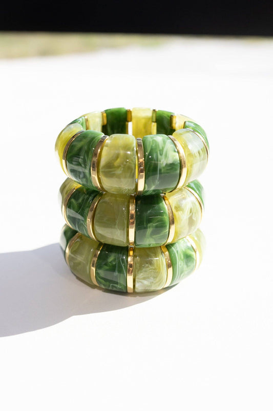 Bibi Stretch Bracelet - Green