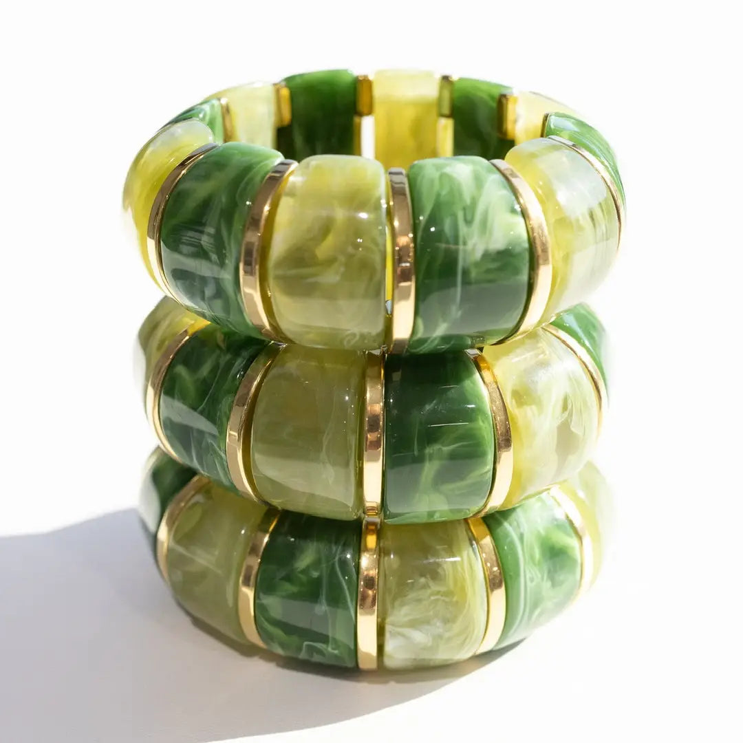 Bibi Stretch Bracelet - Green
