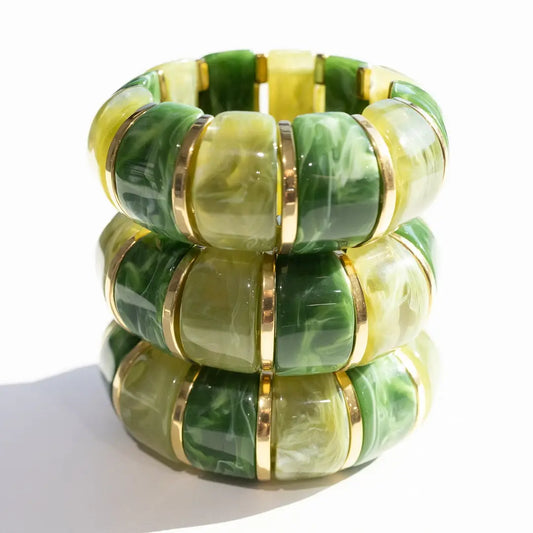Bibi Stretch Bracelet - Green