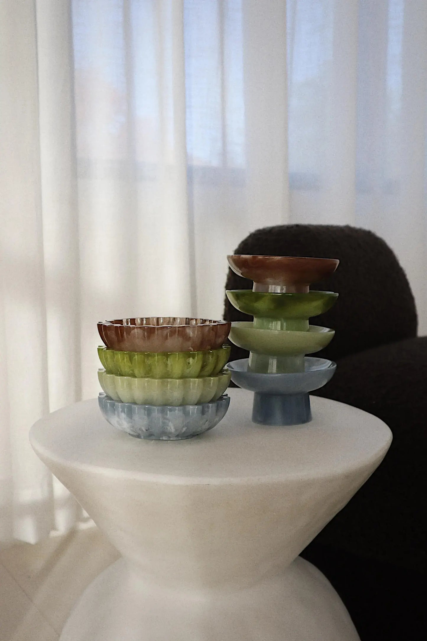 Clari Sculpted Handmade Decorative Bowl - Trinkets, Gifting