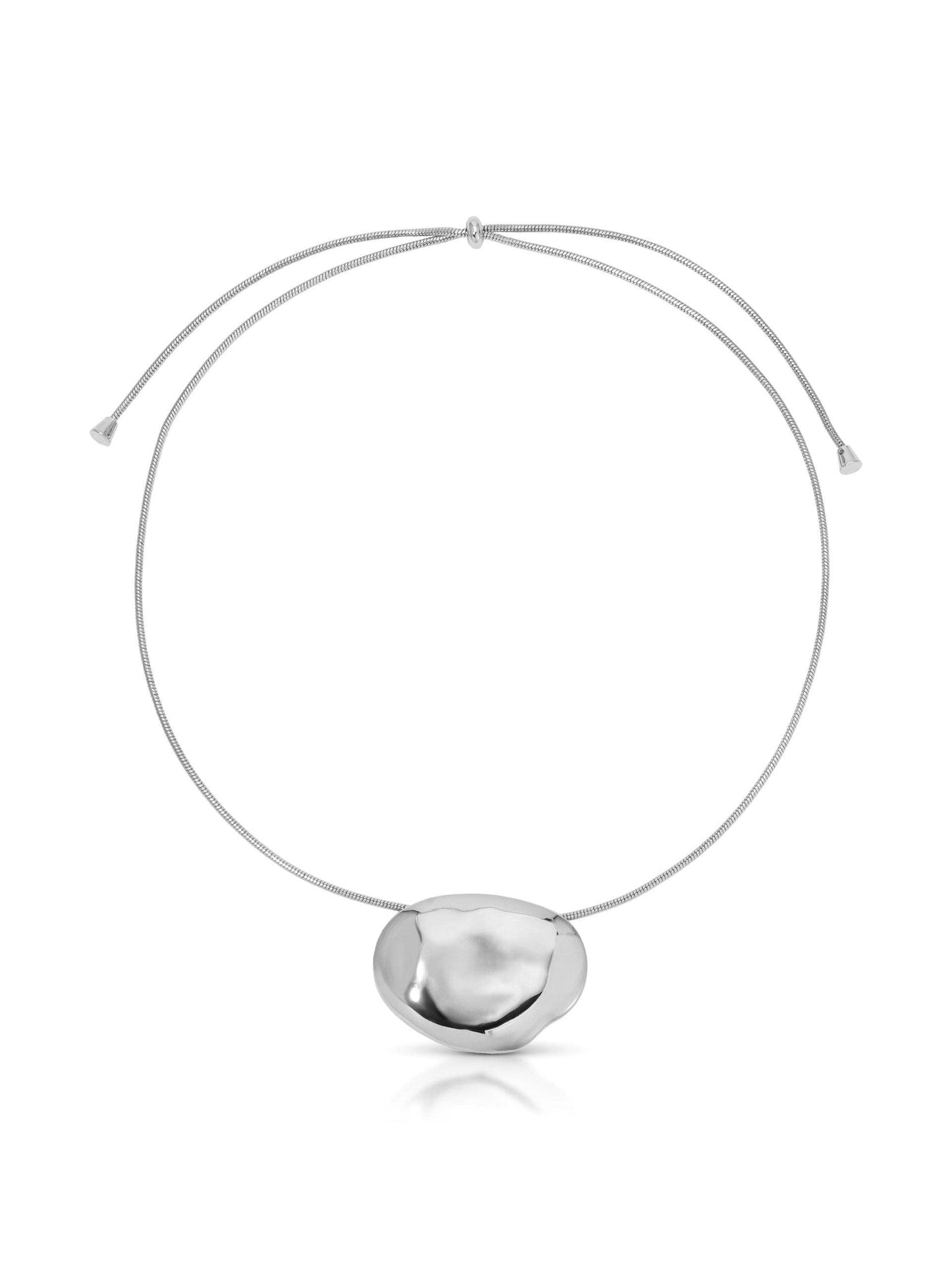 Molten Metal Pendant Necklace