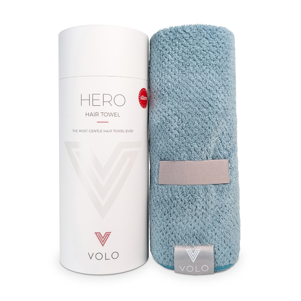 VOLO Hero Hair Towel- Pebble Luxe Tube