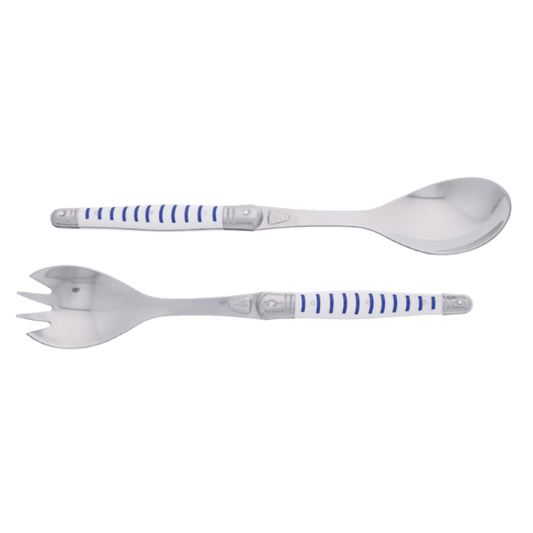 Jean Dubost Salad Servers with Mariniere Handles