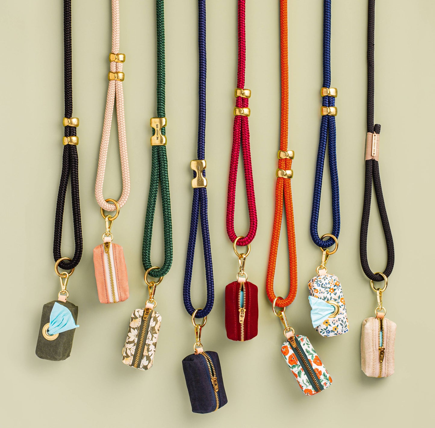 Olive Waxed Canvas Poop Bag Dispenser