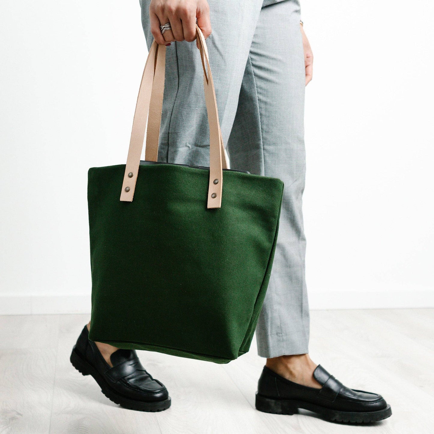 Cape Canvas and Leather Lines Handbag