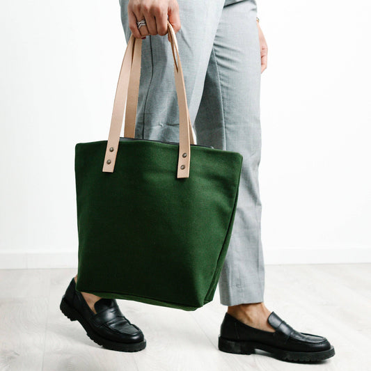 Cape Canvas and Leather Lines Handbag