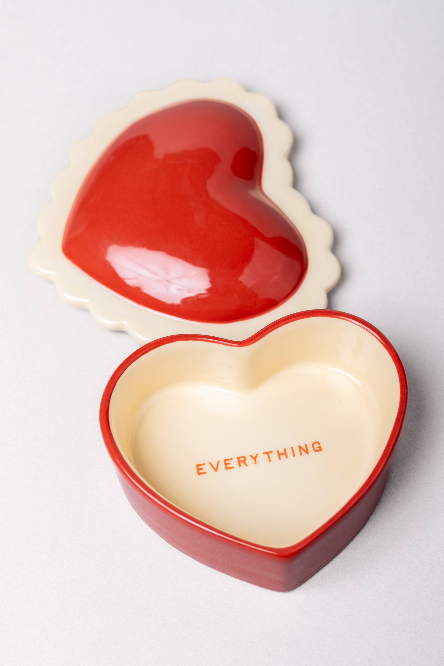 Ceramic Trinket Box, Heart