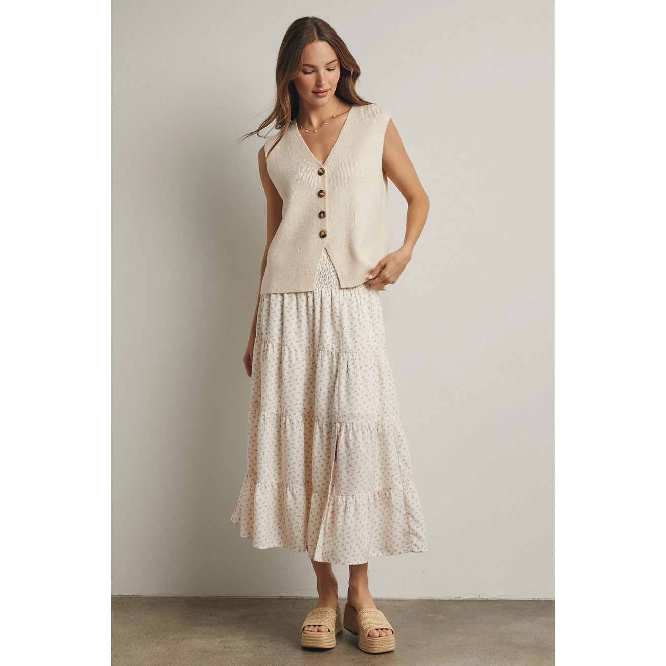 Button-Up Sweater Vest