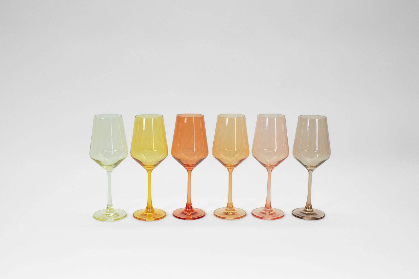 Sunshine Yellow - Colored Wine Glass