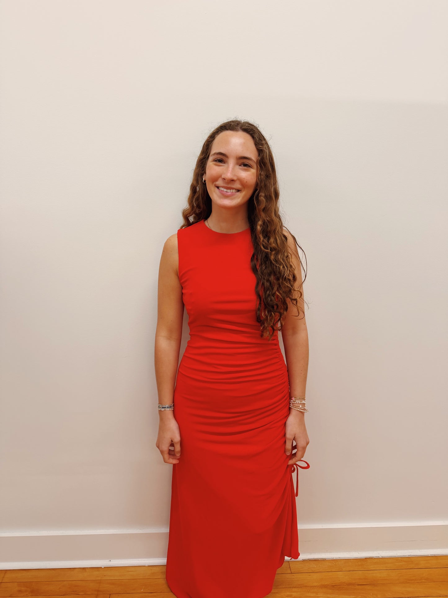 Rosa Drawstring Midi Dress