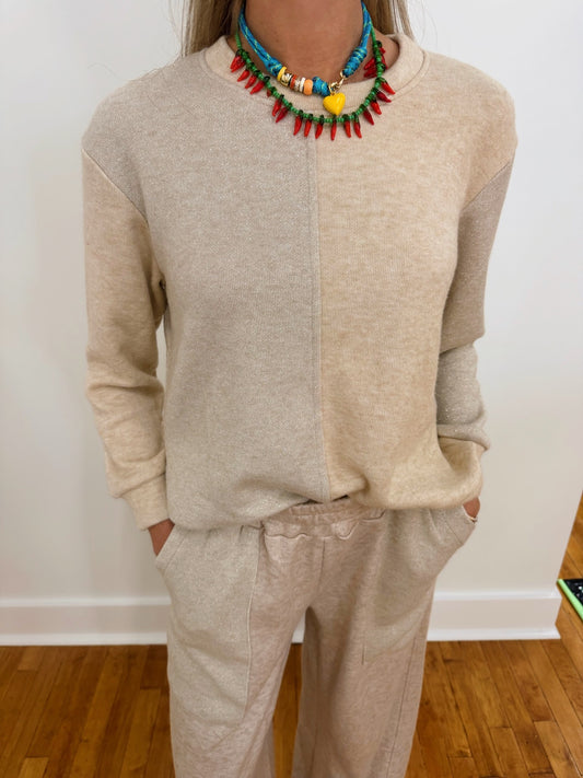 Camel Sparkle Sweatshirt