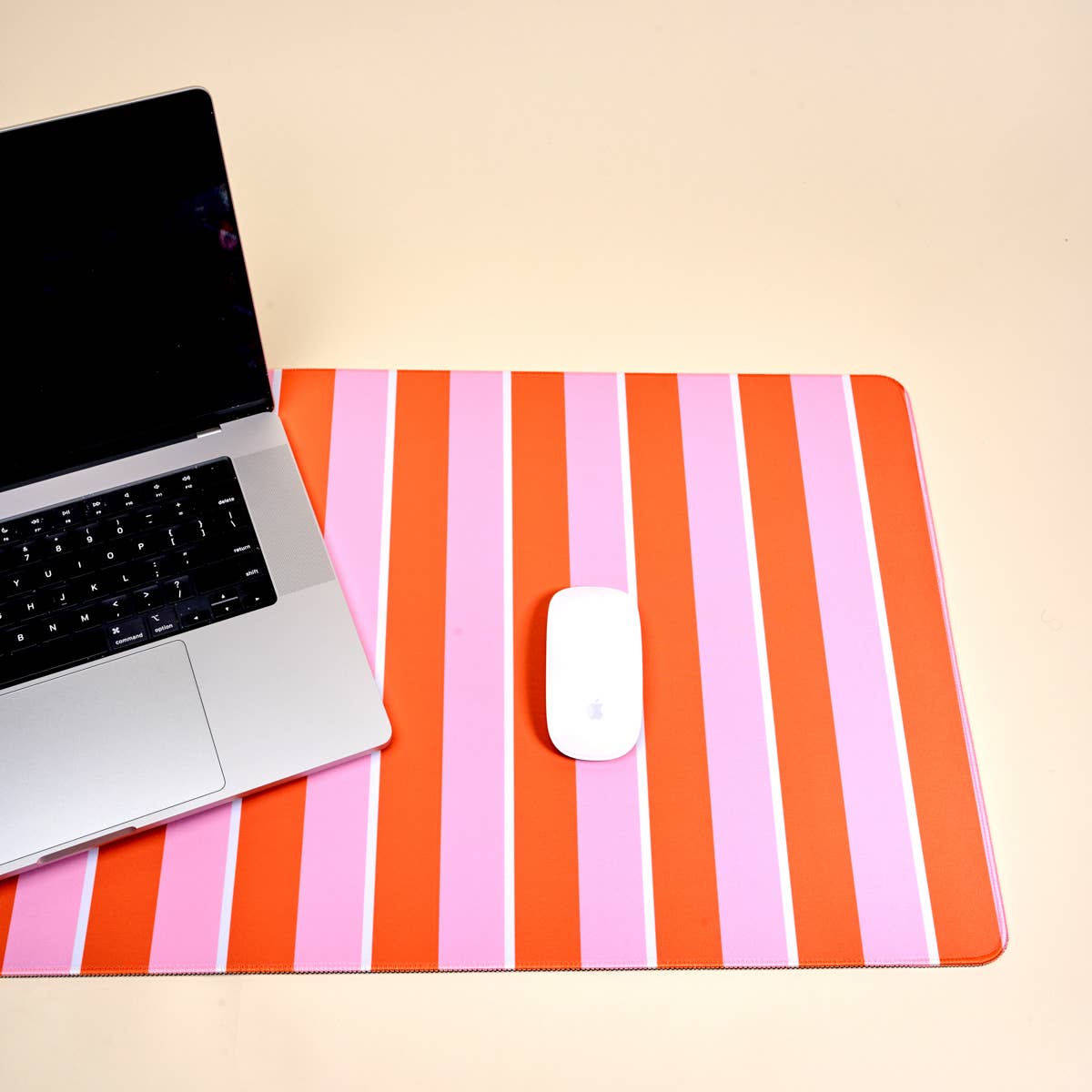Style Station Desk Mat–Sicily Stripes Pink