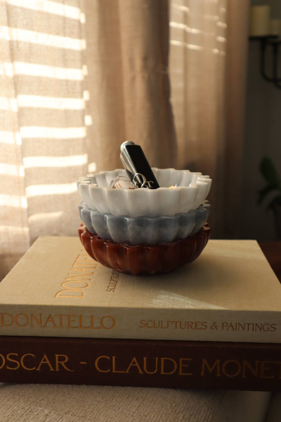 Clari Sculpted Handmade Decorative Bowl - Trinkets, Gifting