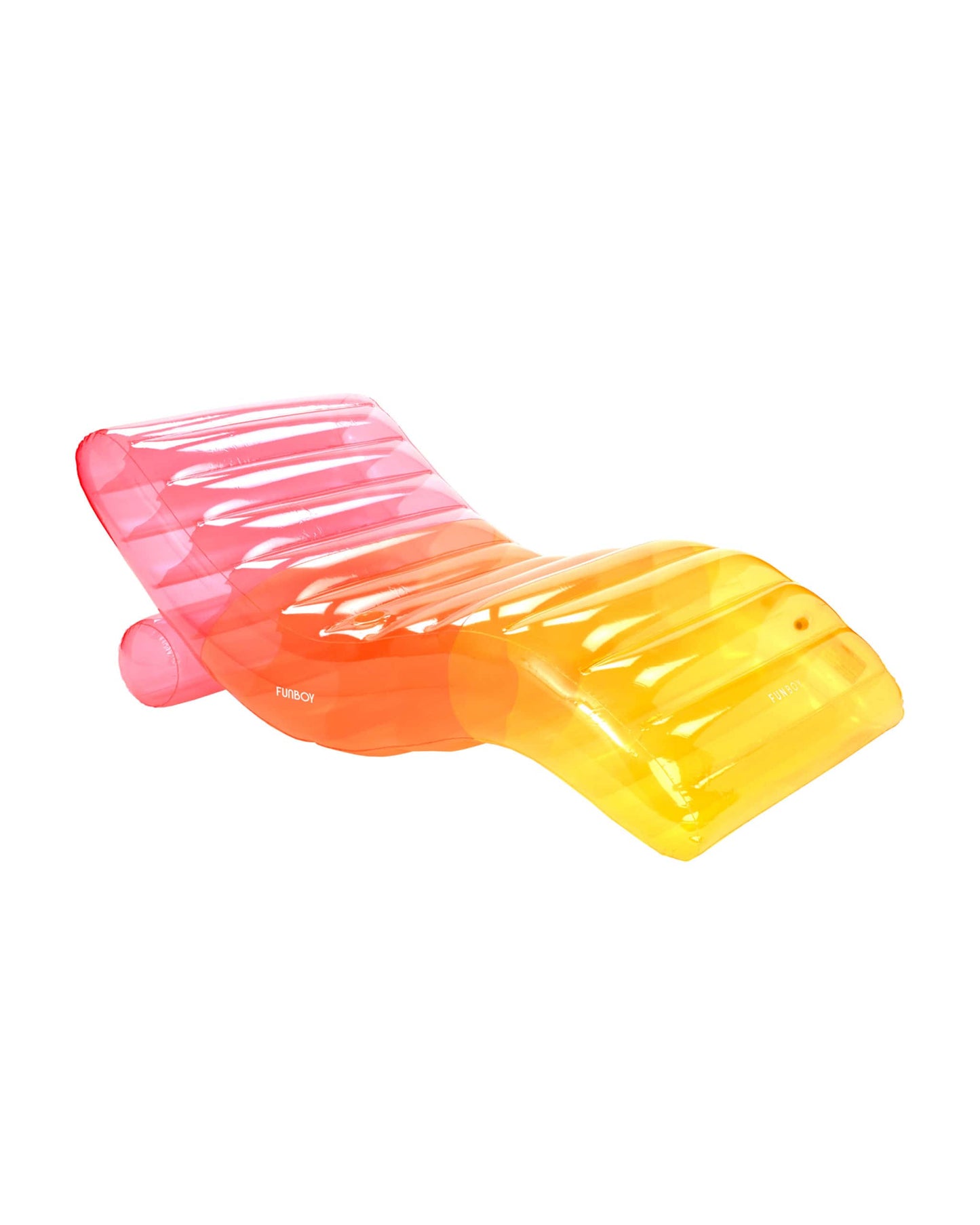 Clear Rainbow Chaise Lounger Pool Float