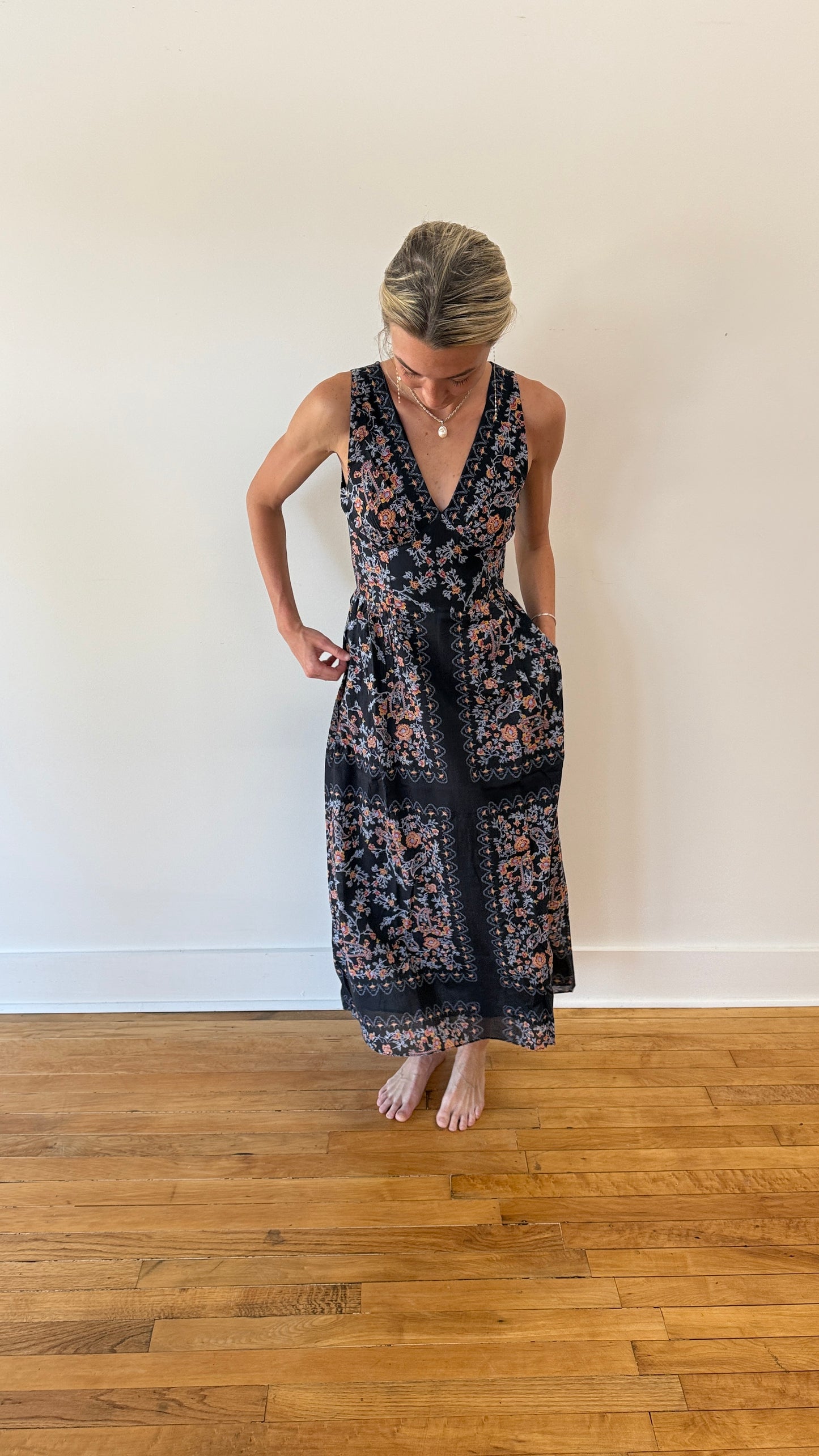 Constance Ankle Dress | Dark La Ramos