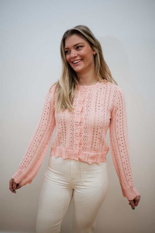 Sienna Pointelle Cardigan