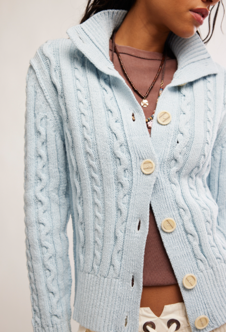 Cable Collar Cardi