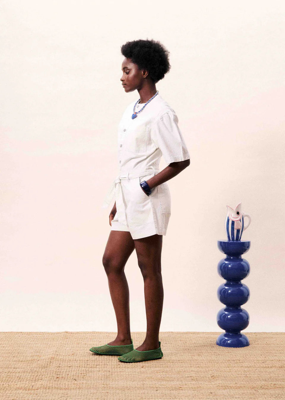 Sirena Cream Playsuit