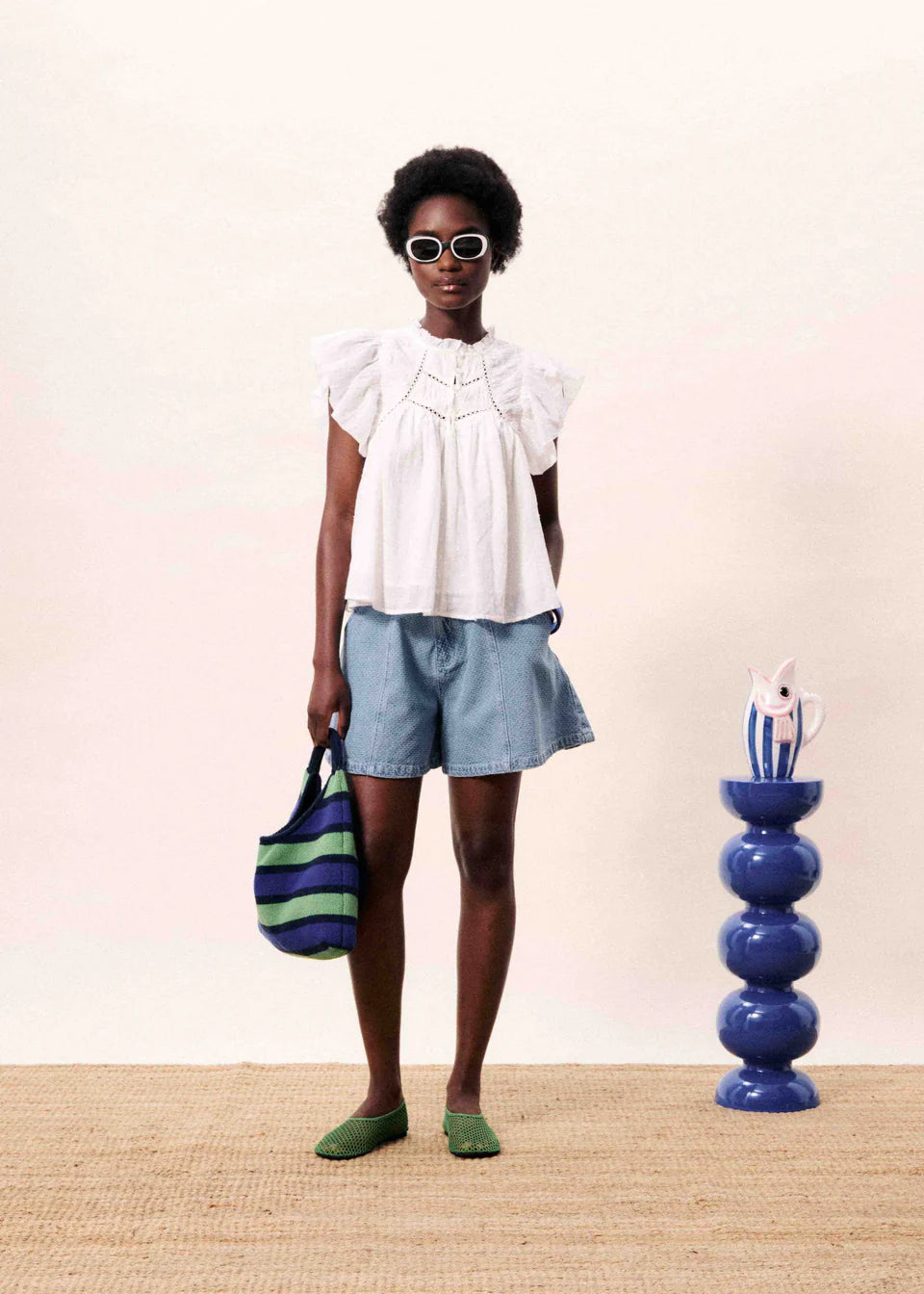 Khoi Light Blue Shorts