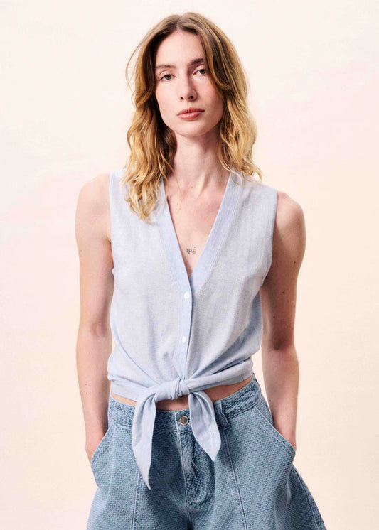Light Blue Aquilo Top