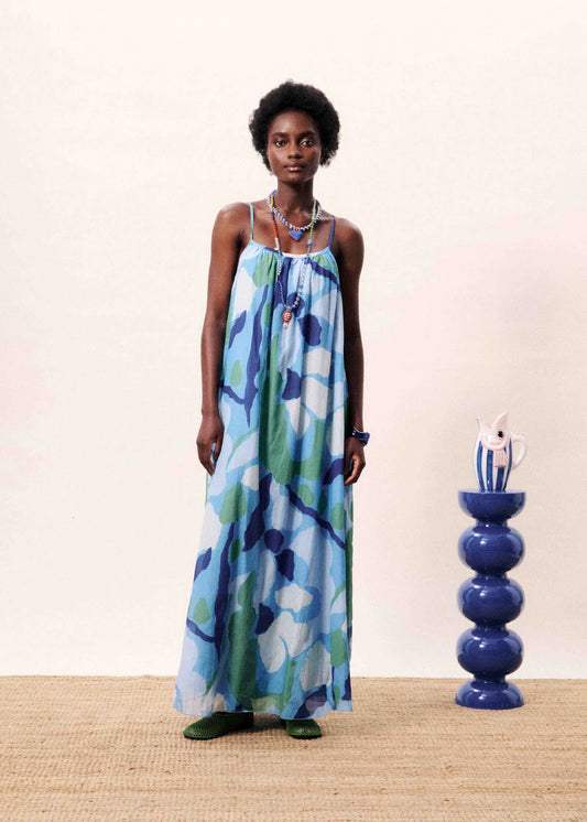 chinese dress ladies FRNCH Atika High Neck Halter Maxi Dress main image 1