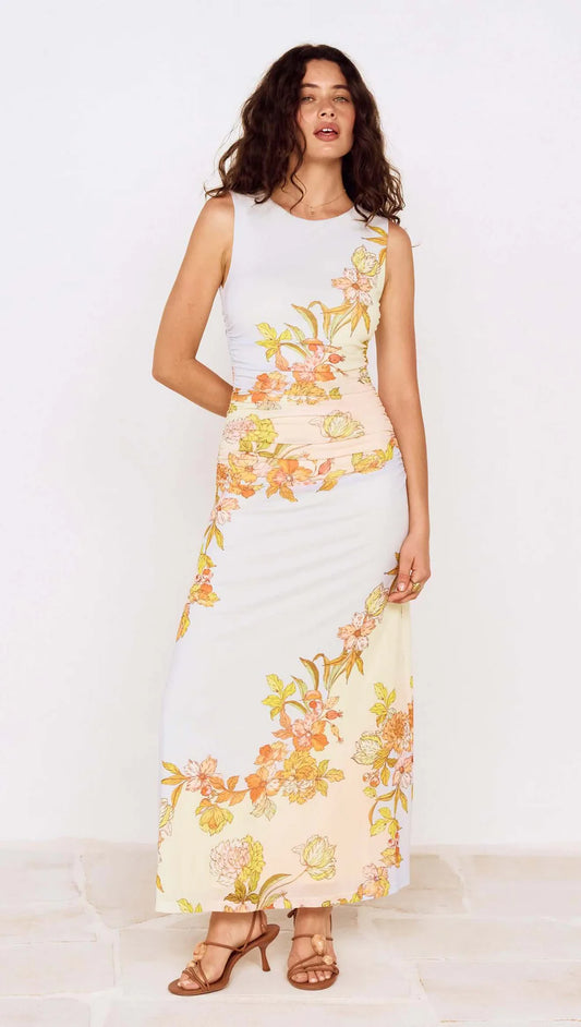 Florie Mesh Midi Dress