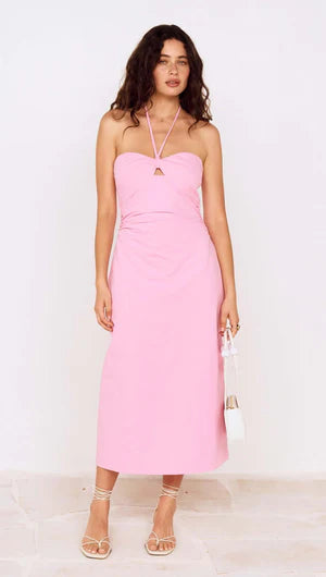 Gaia Halter Midi Dress