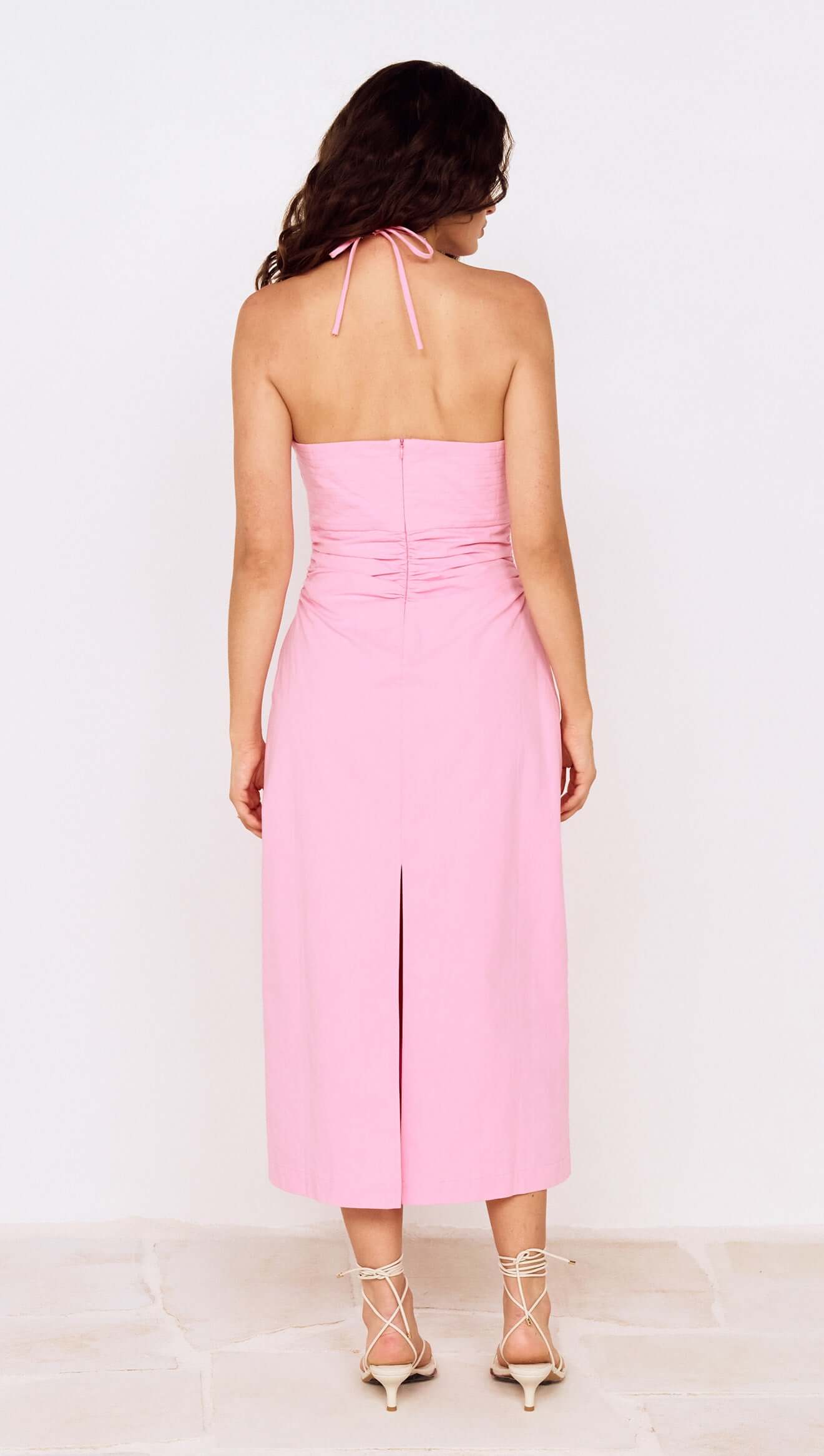 Gaia Halter Midi Dress