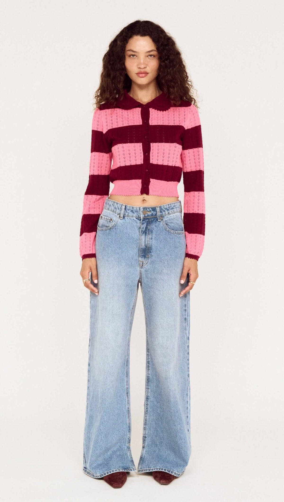 Lourdes Stripe Cardigan