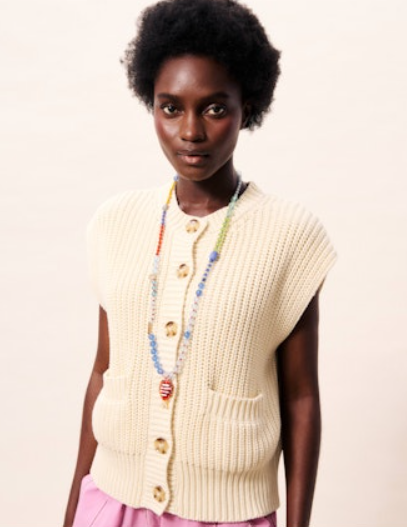 Natalie Cardigan in Creme