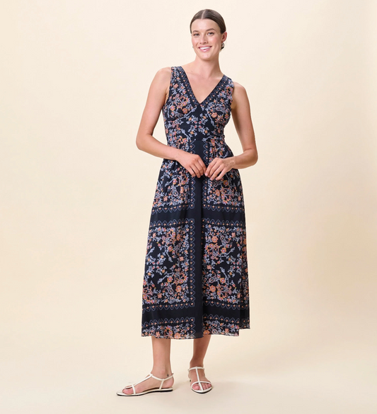 Constance Ankle Dress | Dark La Ramos