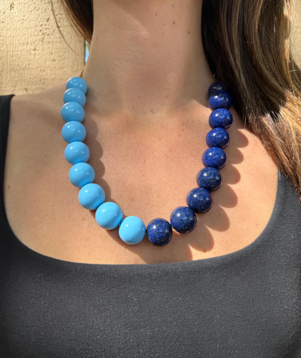 Prism Royale Bubblegum Beaded Necklace Ocean Blues