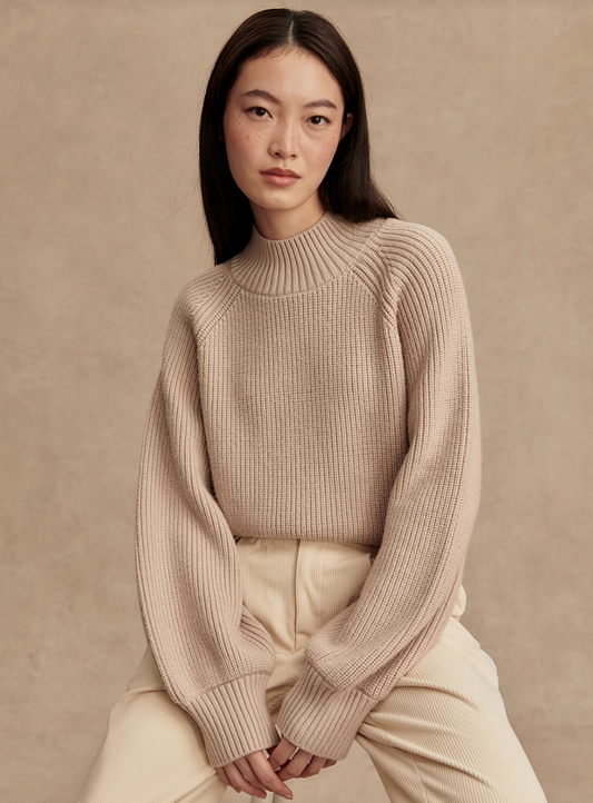 Martina High Neck Rib Knit
