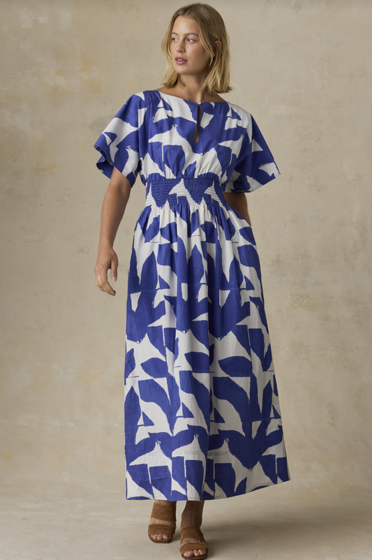 Coastal Poplin Elia Dress