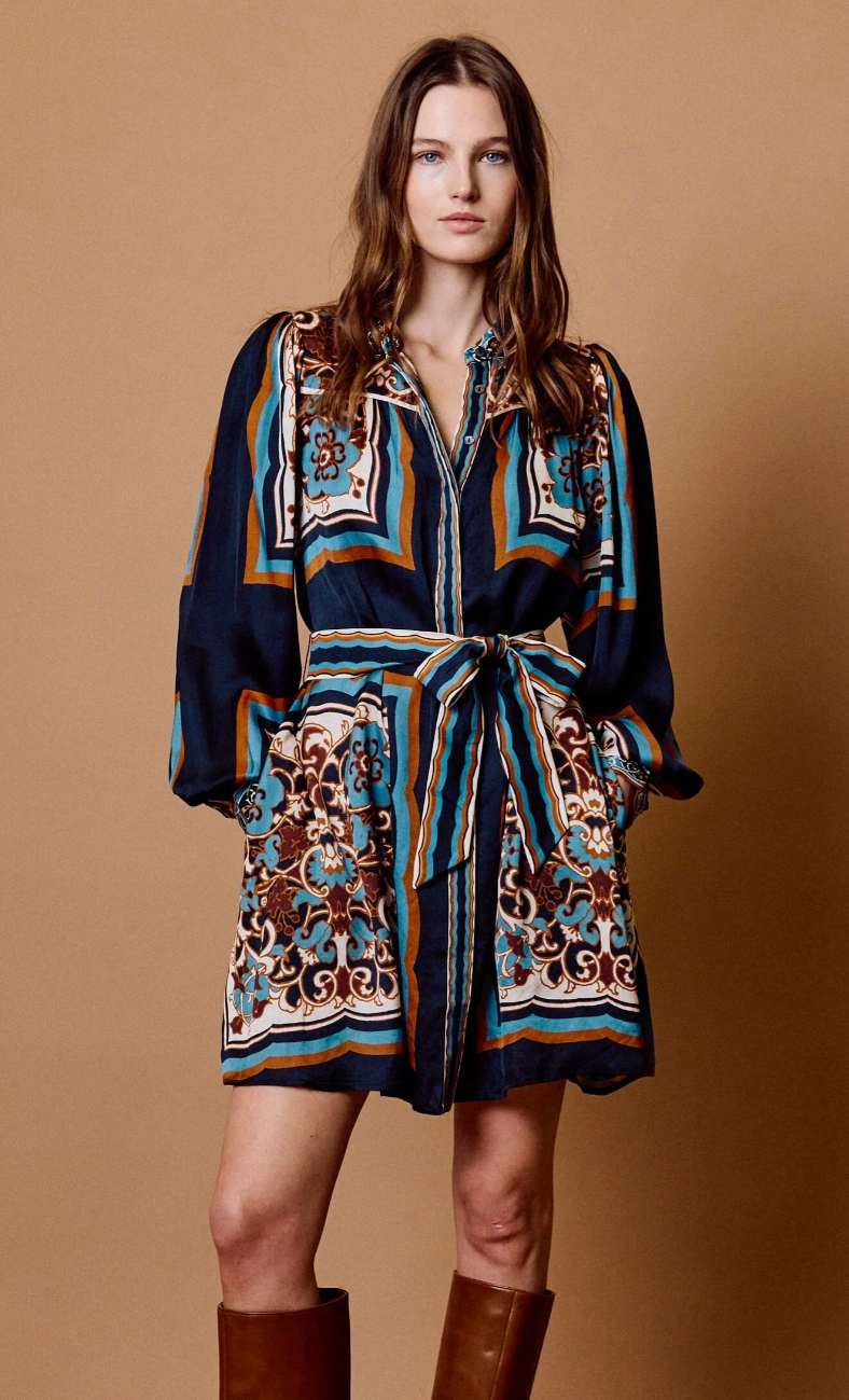 Charisma Mini Dress | Black Floral Anise