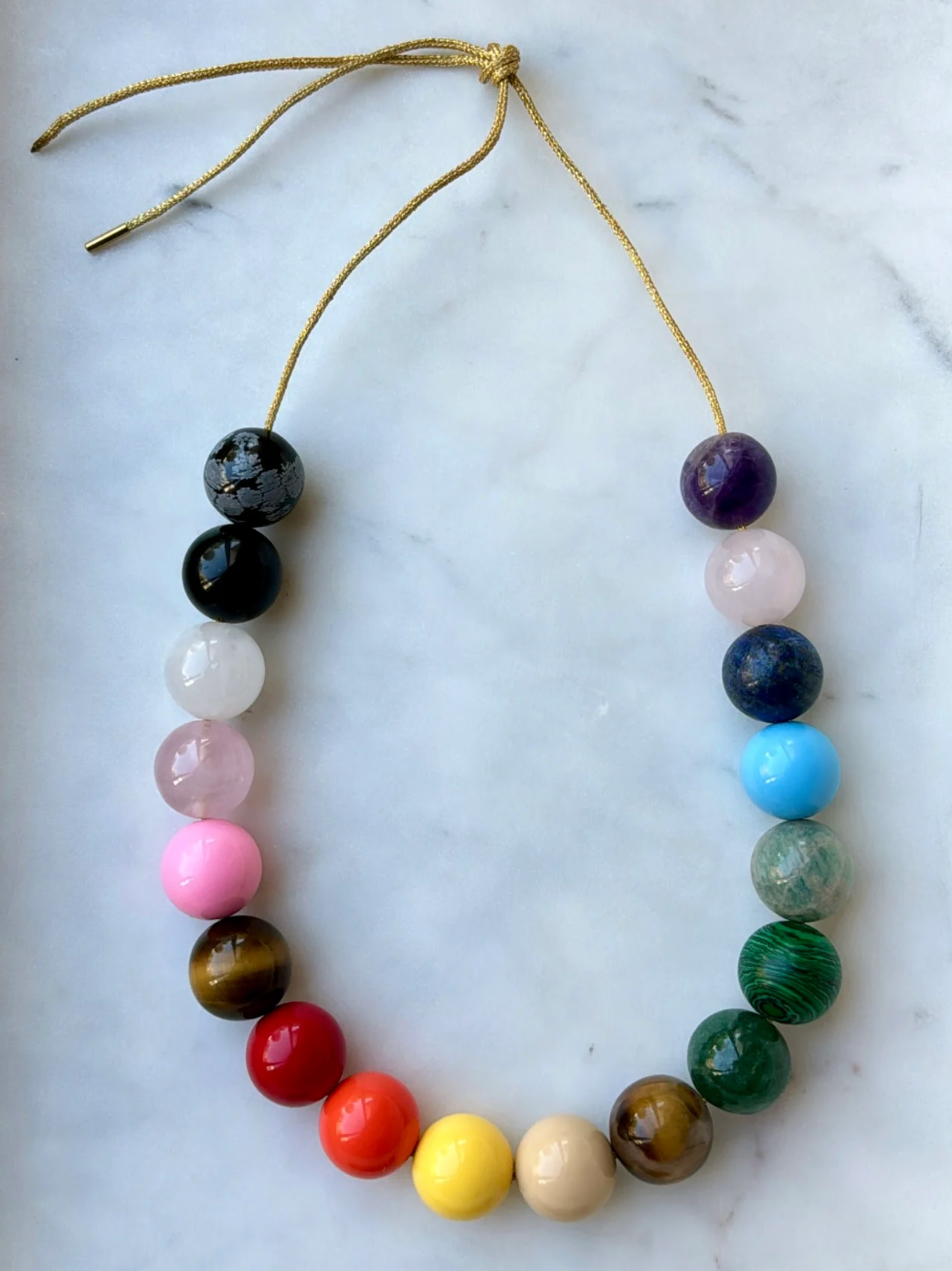 Prism Royale Bubblegum Beaded Necklace