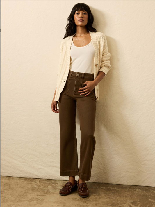 Stretch Terry Patch Pocket Ankle Pant