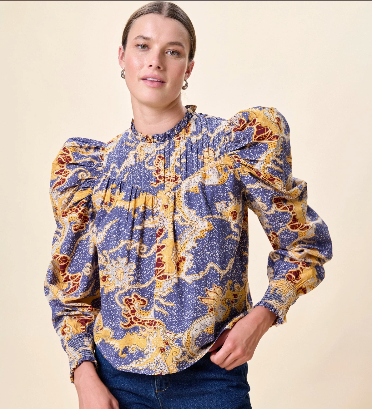 Irina Blouse | Blue Castello