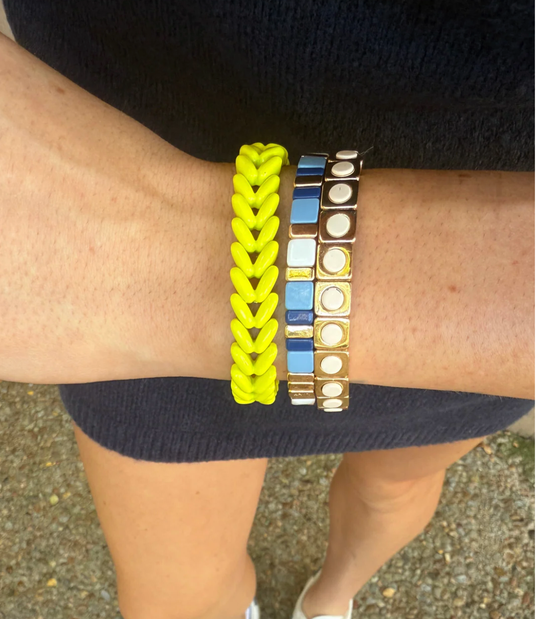 Neon Stack Bracelet Wheat