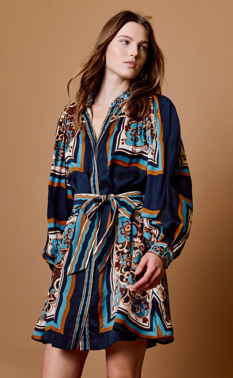 Charisma Mini Dress | Black Floral Anise