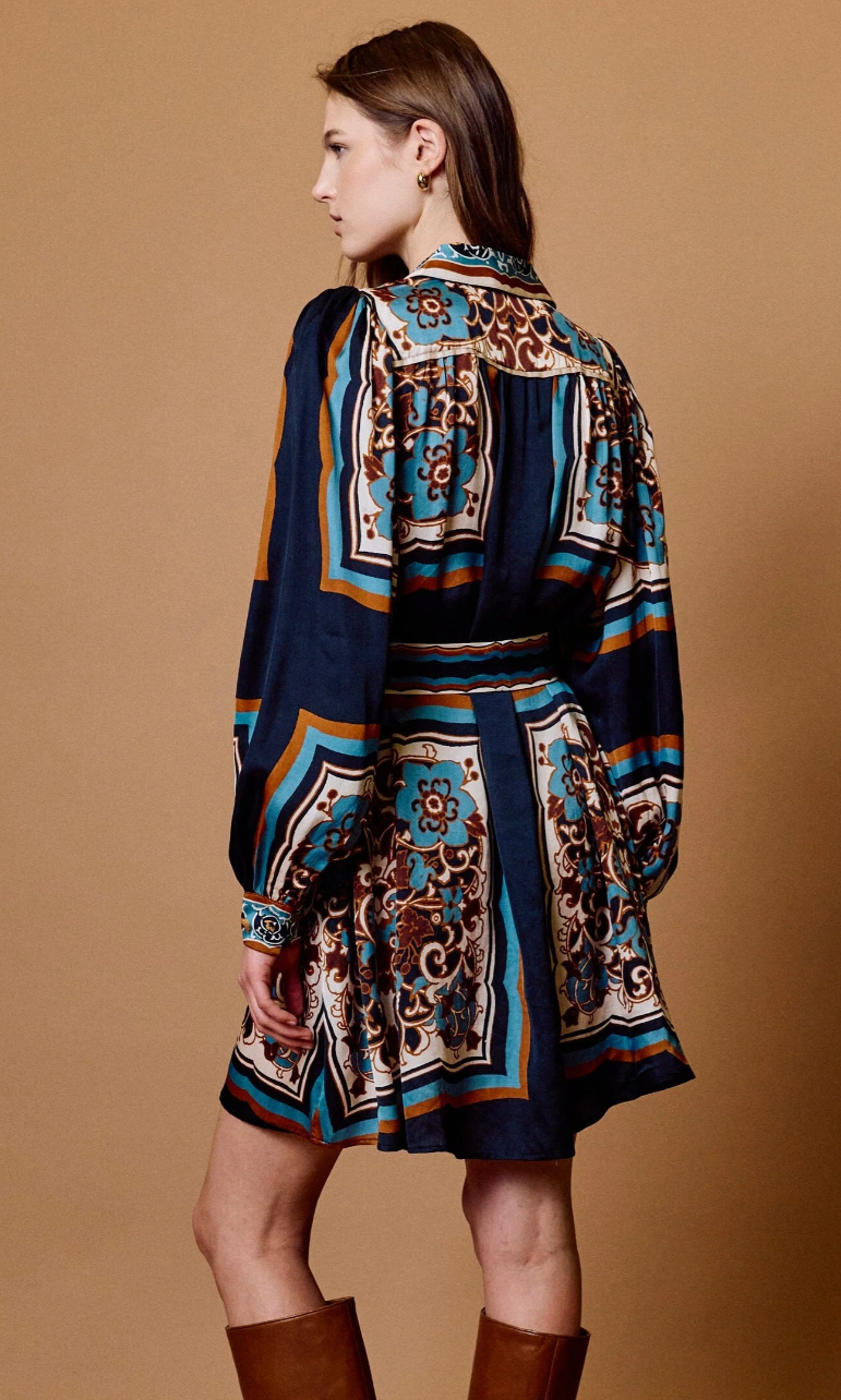 Charisma Mini Dress | Black Floral Anise