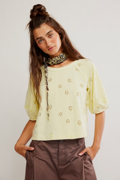 Jessie Eyelet Tee