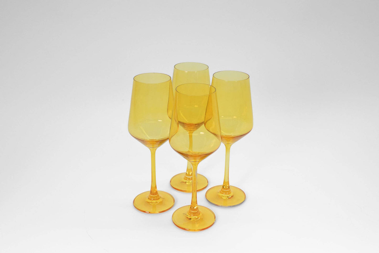Sunshine Yellow - Colored Wine Glass