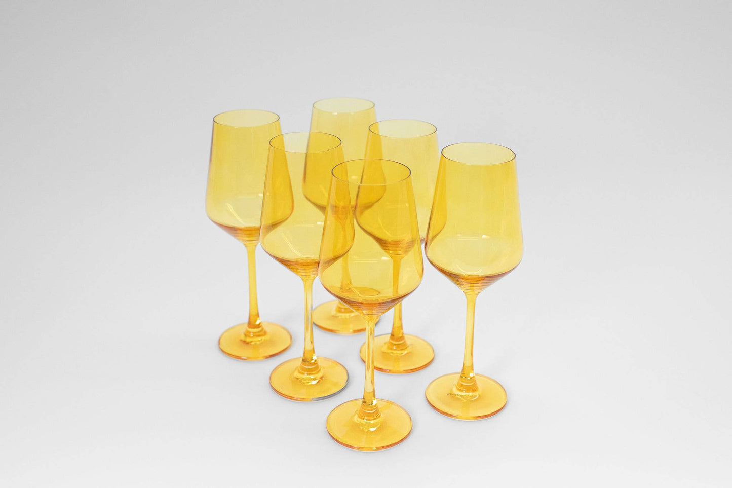 Sunshine Yellow - Colored Wine Glass